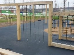 Pull-up Rope with Climbing Knots