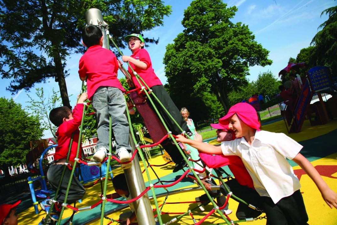 We make rope structures, bridges and nets where children can safely climb to new heights.